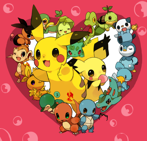 Пикачу и Снайви любовь