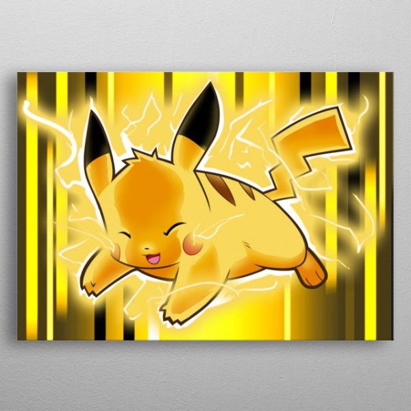 Пикачу плакат на стену