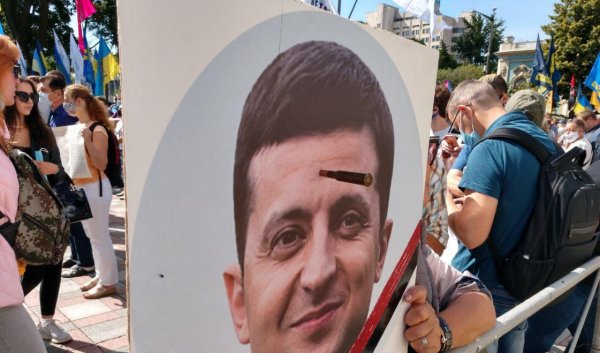 Плакат Зеленский Порошенко