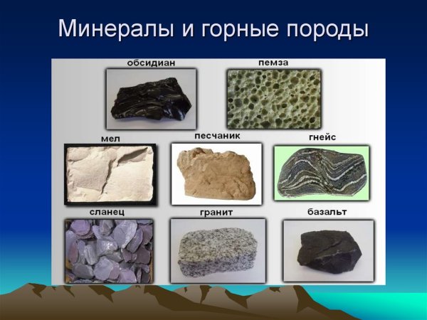 Горные породы и минералы