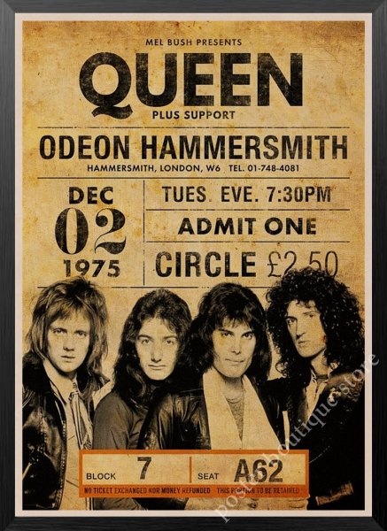 Постеры группы куин