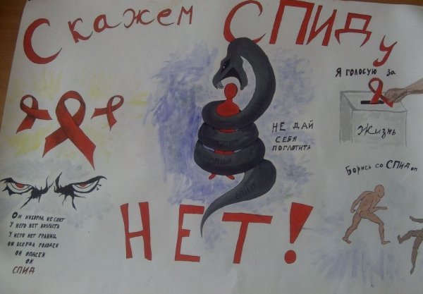 Плакат ВИЧ СПИД