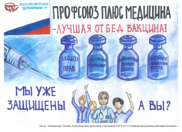 Агитационные плакаты профсоюза