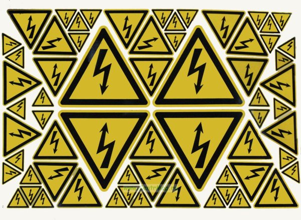 Плакат осторожно электрическое напряжение