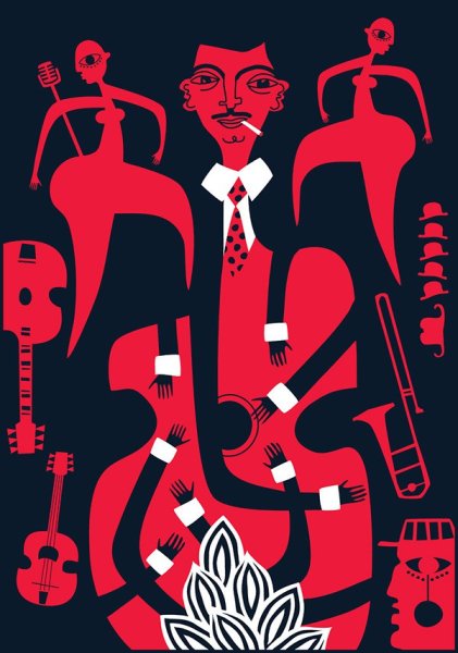 Постер музыкального джаз фестиваля