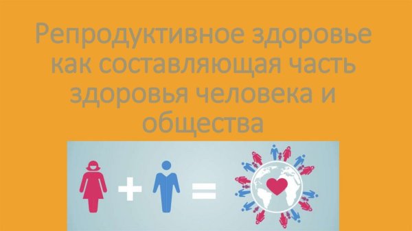 Профилактика нарушений репродуктивного здоровья