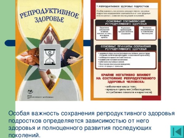 Буклет на тему репродуктивное здоровье