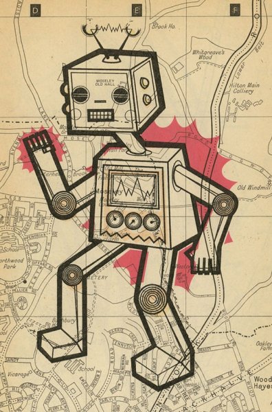 Советские плакаты с роботами