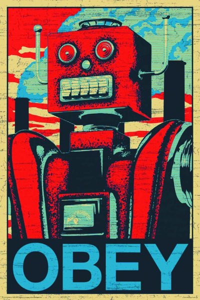 Советские плакаты с роботами