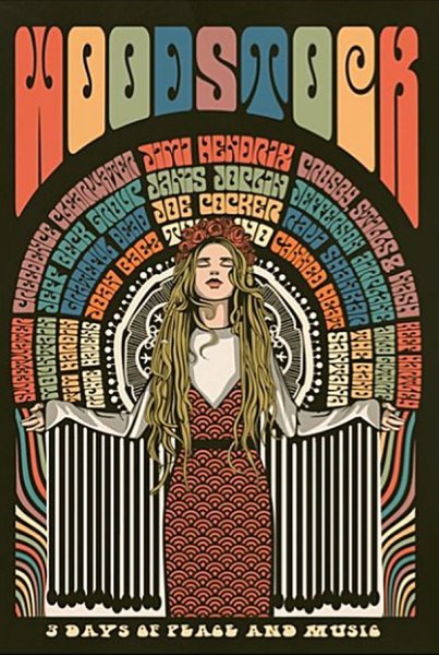 Плакаты хиппи ретро