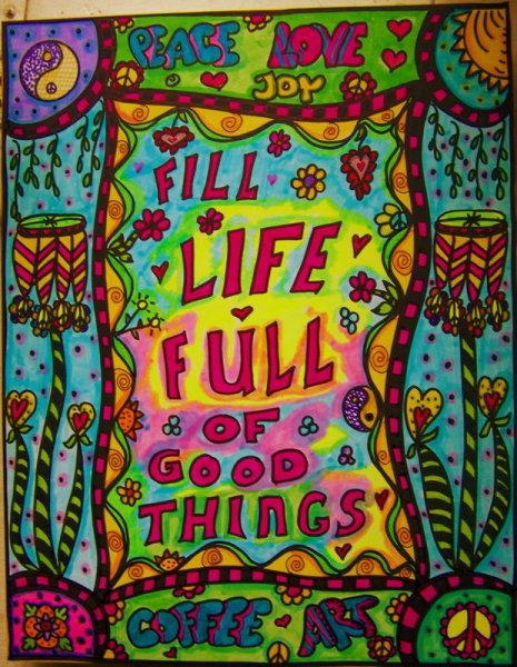 Плакаты в стиле хиппи Woodstock 1969