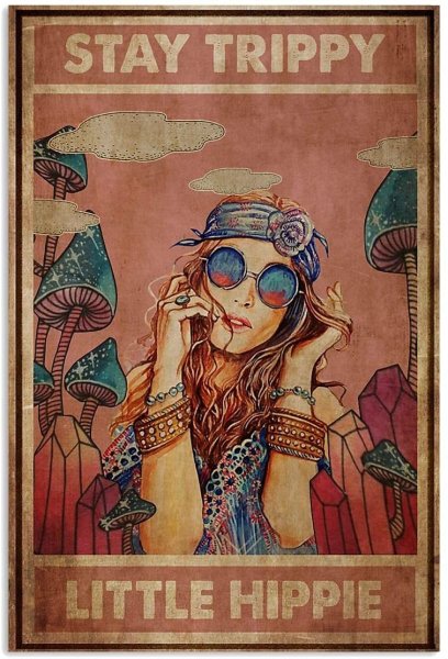 Плакаты хиппи ретро