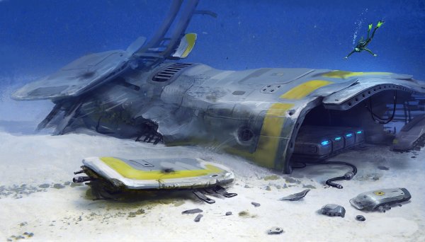 Subnautica Concept Art Аврора
