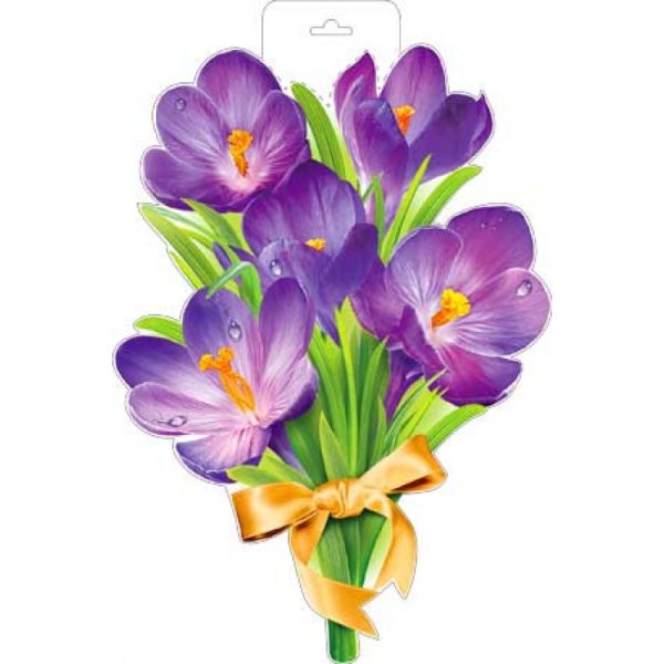 Наклейки с пожеланиями на цветочные букеты