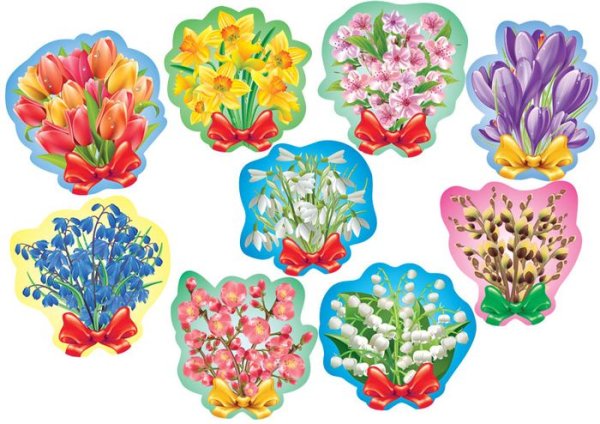 Наглядные пособия цветы