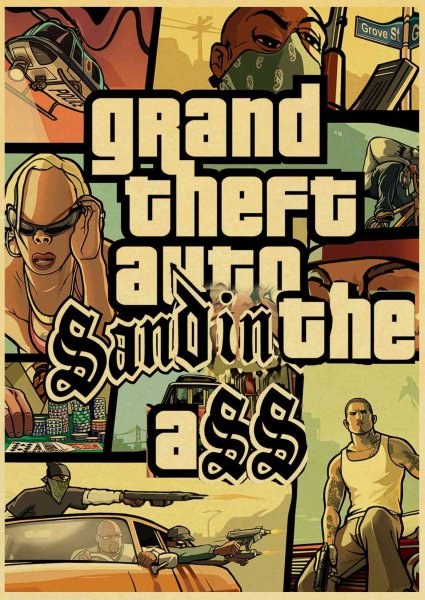 Постер в стиле GTA