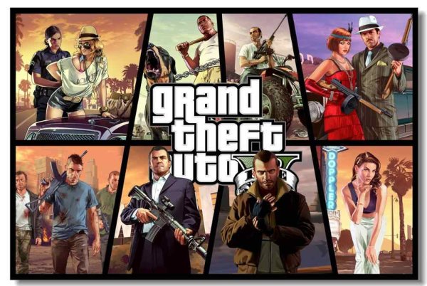 На стену постеры GTA