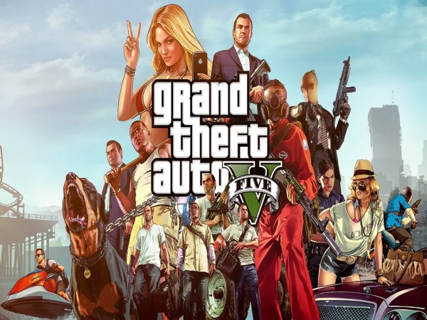 Grand Theft auto v Постер