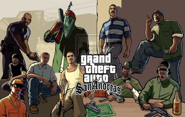 Grand Theft auto San Andreas Постер