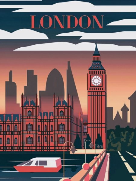 Ретро постеры Лондон