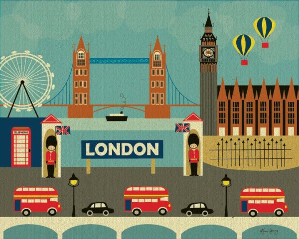 Плакаты ретро Лондон