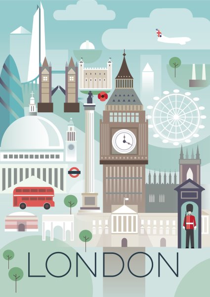 Лондон Сити Постер