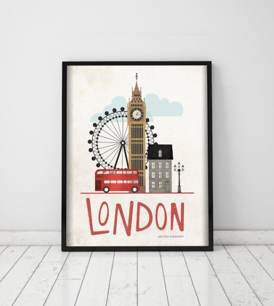 Постеры в английском стиле