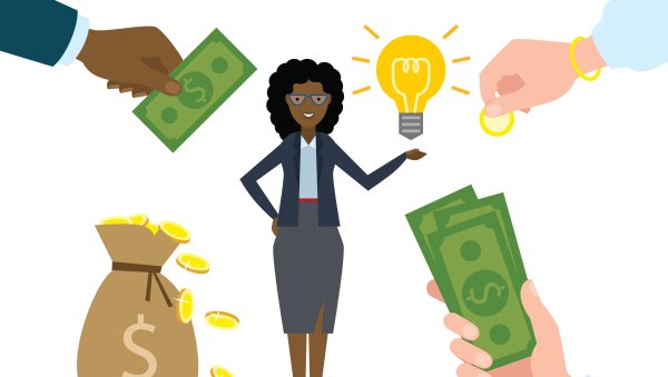 Парень менеджер с телефоном общительный рисунок