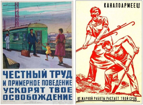 Советские плакаты ГУЛАГ