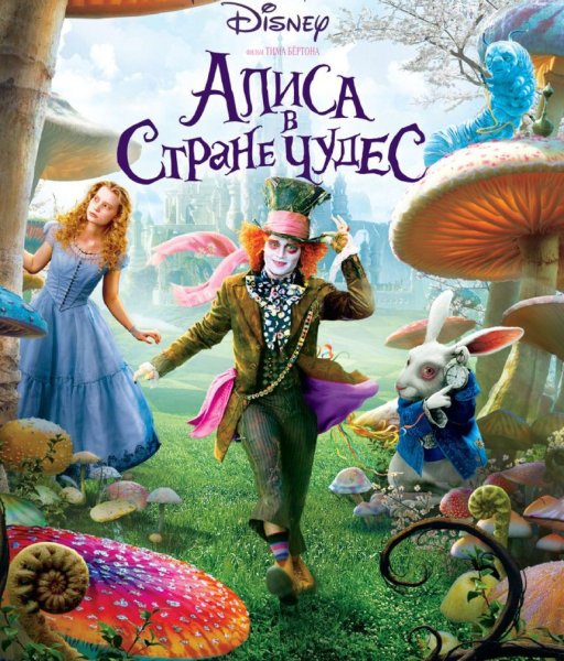 Алиса в стране чудес 2010 Постер