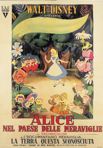 Alice in Wonderland 1951 Постер