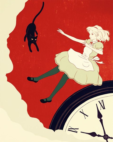 Алиса в стране чудес летит