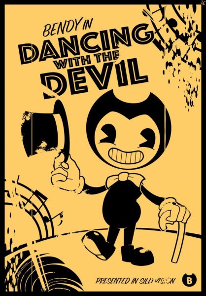Bendy and the Ink Machine плакат с БЕНДИ