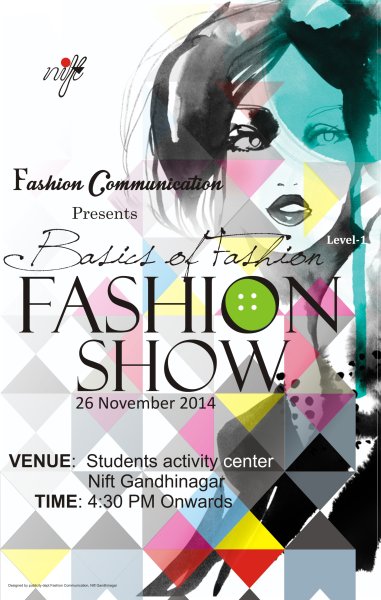 Шоу показ мод плакат