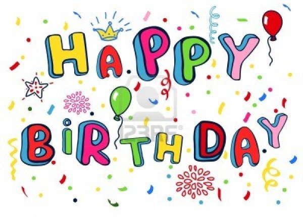 Плакат на др с надписями