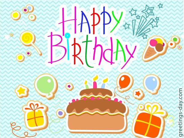 Логотип с днем рождения