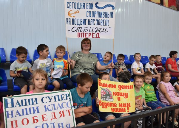 Плакат поддержки на соревнованиях