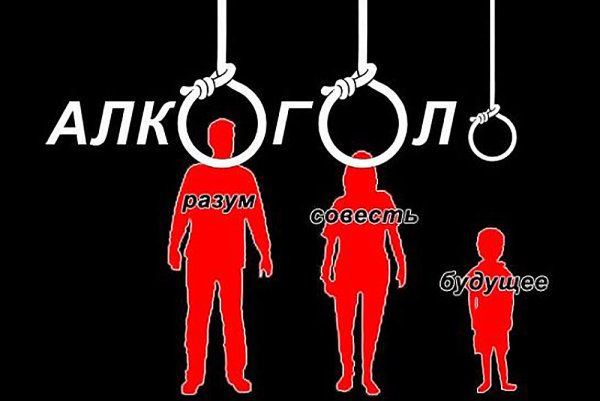 Алкоголь убивает разум