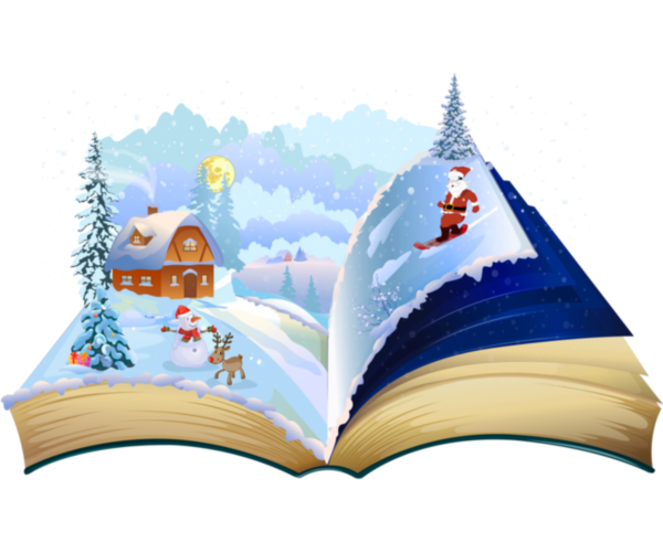 Книга сказок на прозрачном фоне