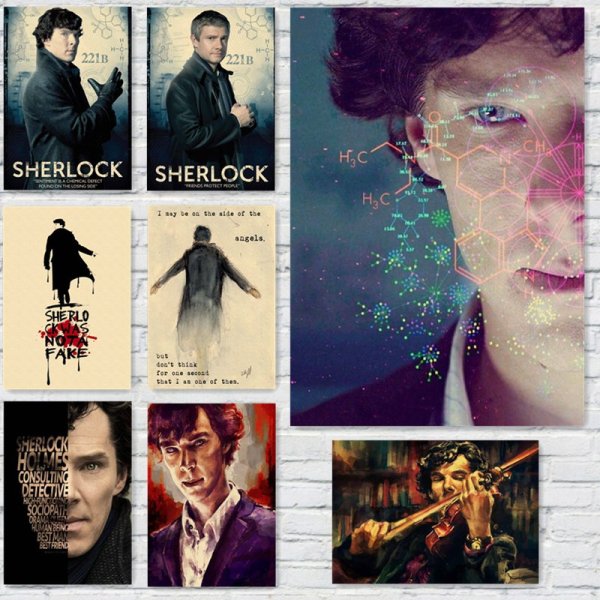 Бенедикт Камбербэтч Шерлок постеры