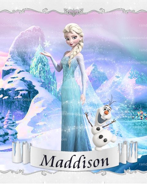 Эльза плакат с днем рождения