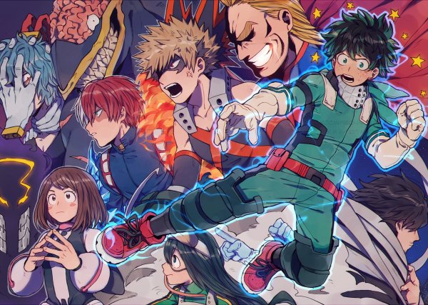 Моя геройская Академия Постер