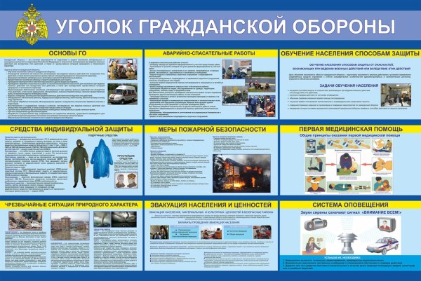 Тенд «уголок гражданской обороны»