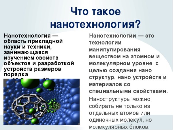 Современные нанотехнологии