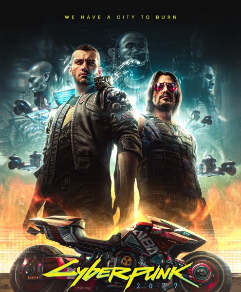 Cyberpunk 2077 плакат