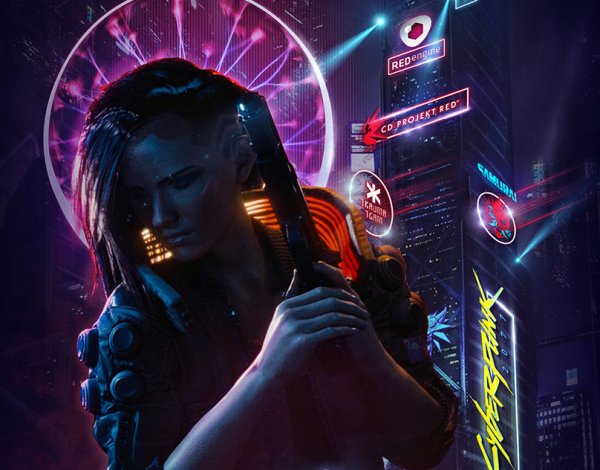 Киберпанк 2077 Постер