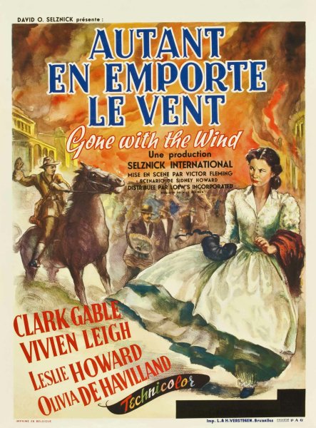 Унесенные ветром 1939 Постер