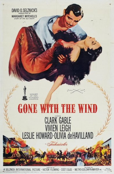 Унесенные ветром фильм 1939 Постер