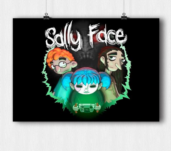 Салли фейс плакат