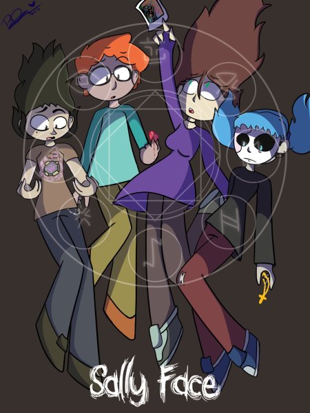 Салли фейс плакат